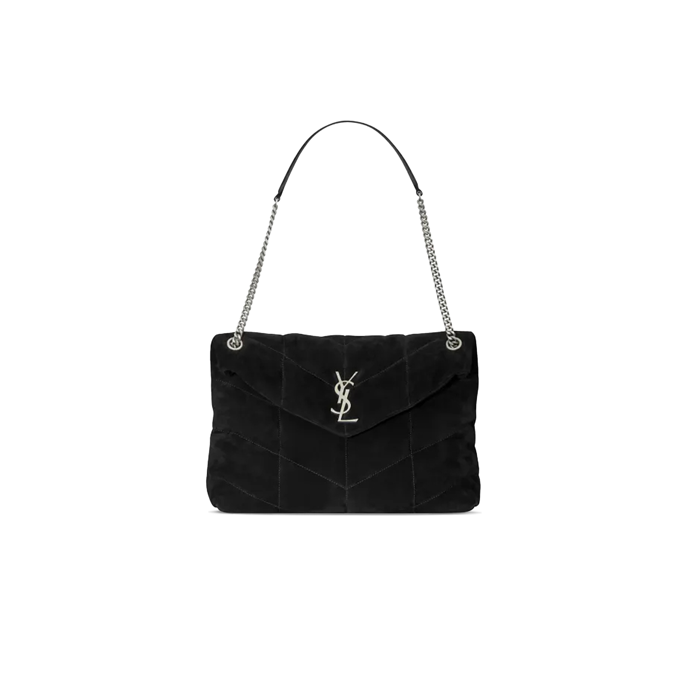 YSL PUFFER MEDIUM IN SUEDE 577475142320 (35*23*13.5cm)